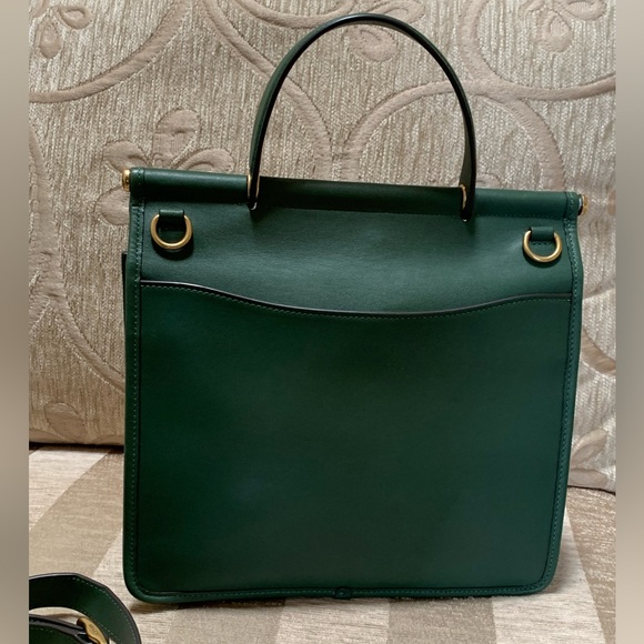 Coach Willis top handle in hunter green 5785 - Picture 4 of 15